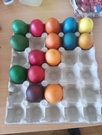 Vajíčka se barví.