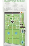 plánek květné zahrady