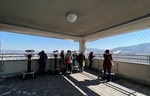 Naše skupina na vyhlídkové terase mrakodrapu