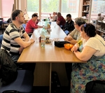 Konverzace v průběhu soutěže v klubovně