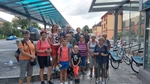 závěrečné foto turistů před nádražím v České Třebové