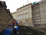 po schodech z Jižních zahrad na Pražském hradě