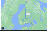Z Finska do Estonska (mapka další části pochodu)